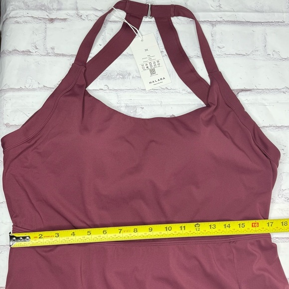 Halara Womens Play It My Way Athletic Dress Size 3x Burgundy Stretch Active - Picture 4 of 7